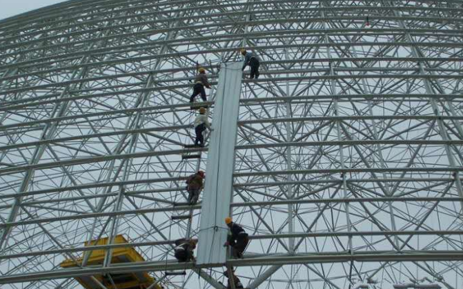 桦甸网架装配好以后应当留神哪八项验收事件