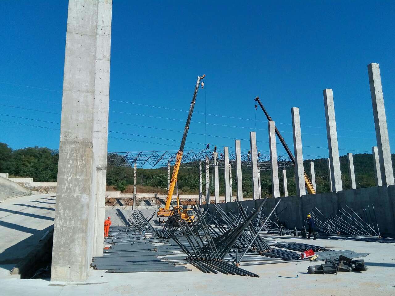 桦甸搅拌站网架